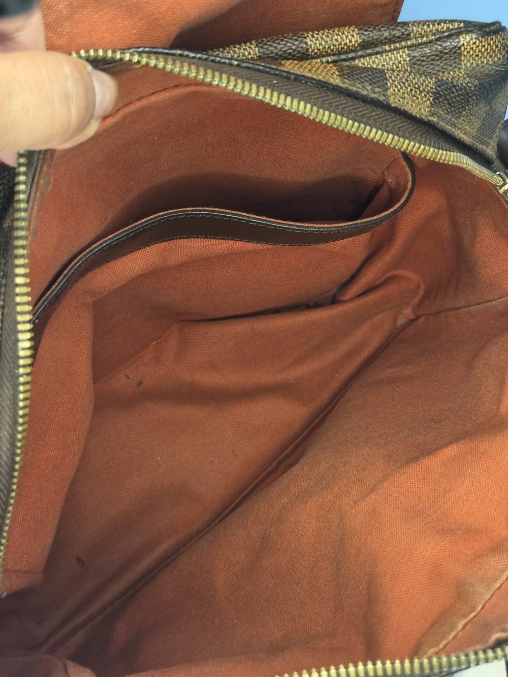 Louis Vuitton LV Crossbody bag Naviglio Brown Damier Authentic - Picture 13 of 16